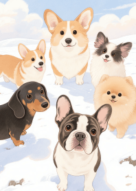 Love Kawaii Small Dog Gang Theme