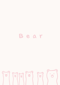 LONG BEAR-PINK BEIGE