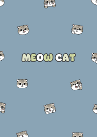 neko head6 / pale blue