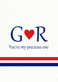 G&R Initial -Red & Blue-