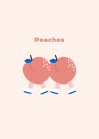 Peaches walking