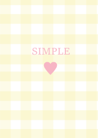 SIMPLE HEART //check sweetpink yellow