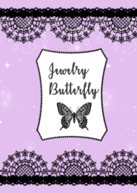 Jewelry Butterfly_perpl♡黒レース