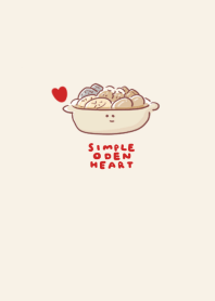 simple Oden heart beige