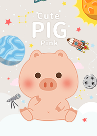 จักรวาล/ลูกหมูน่ารัก/สีเบจ