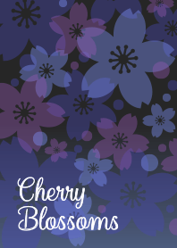 Cherry Blossoms5(black&blue)