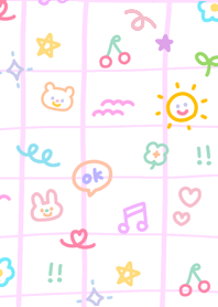 Pop and cute doodle illustrations