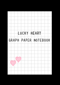 LUCKY HEART GRAPH PAPERj-BLACK