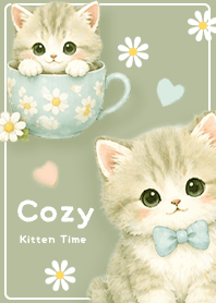 green Pastel kitten's healing time