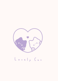 Pair Cats in Heart(line)|pastel 08.