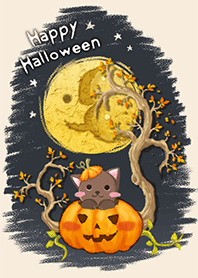 cat and happy Halloween_2