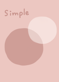 Simple dull pink design