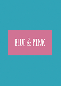 ブルー & ピンク / スクエア