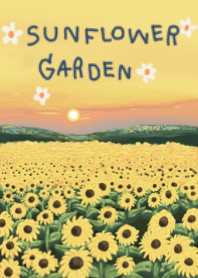 sunflower garden ><