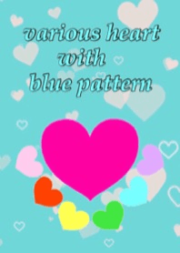 ハートで彩るブルーカラー