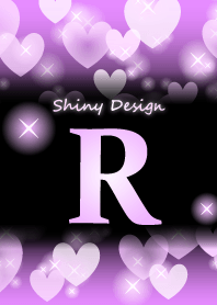 【R】イニシャル❤️紫ハート