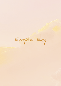 Orange : simple sky