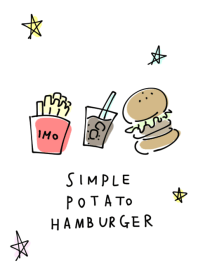 Simple potato hamburger.