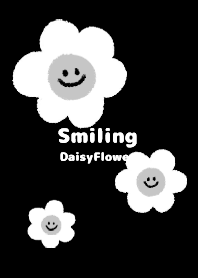Smiling Daisy Flower  - B&W+ 13