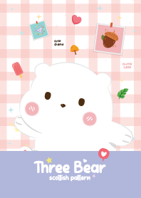 Three Bears Scottish Pattern Violet
