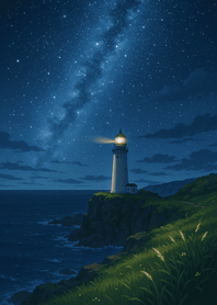 Lighthouse Starry Coast Dream