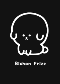 Simple black and bichon frize.
