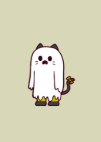 Ghost black cat.(dusty colors03)
