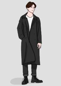street fashion boy - black and white