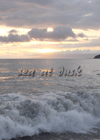 The sea at sunset brings good luck !