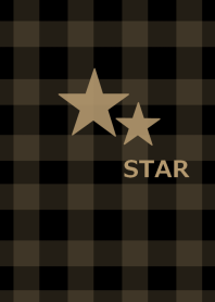 Check pattern and star from japan