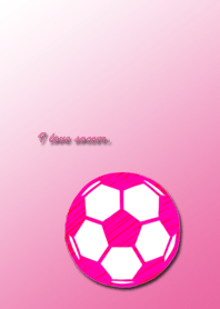 love soccer pink