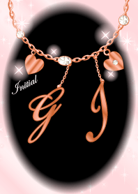 【G&I】イニシャル運気UP!ピンクゴールド