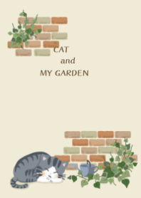 Sleeping cat / My garden2