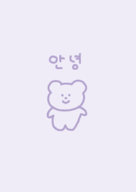 korea bear:)purple