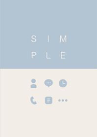 SIMPLE / beige-blue.