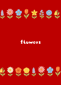 Flowers a la carte02 red&beige