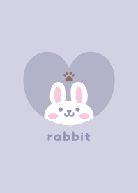 うさぎ3肉球[パープル]