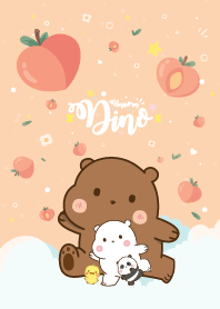 หมี3ตัว&น้องเป็ด ลูกพีชน่ารัก สวีทท