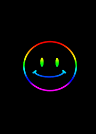 Rainbow Smile black