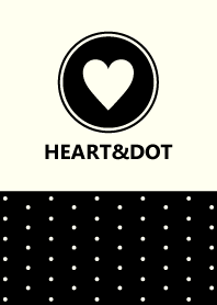 HEART&DOT -BLACK-