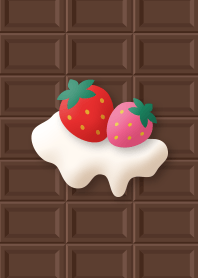 Chocolate, strawberry and whip