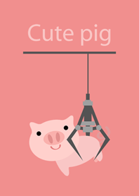 귀여운 클립 인형 기계 - 돼지