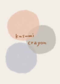 Dull color crayon touch