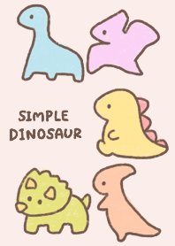 Simple cute dinosaurs