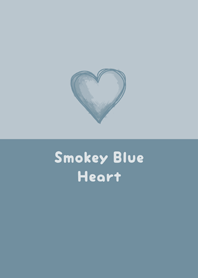 Simple Smoky Blue Heart*