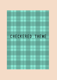 MINT GREEN CHECKERED THEME/PINK BEIGE