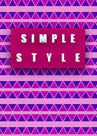 Simple style triangle light pink red