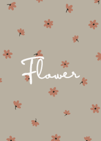 petite flower o / khaki