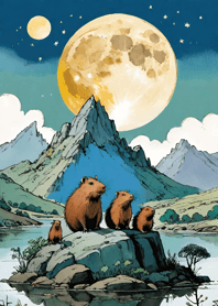 浮世絵 - 水豚 d33861