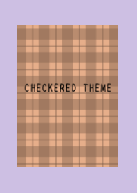 DUSTY ORANGE CHECKERED THEME-DUSTY PUR